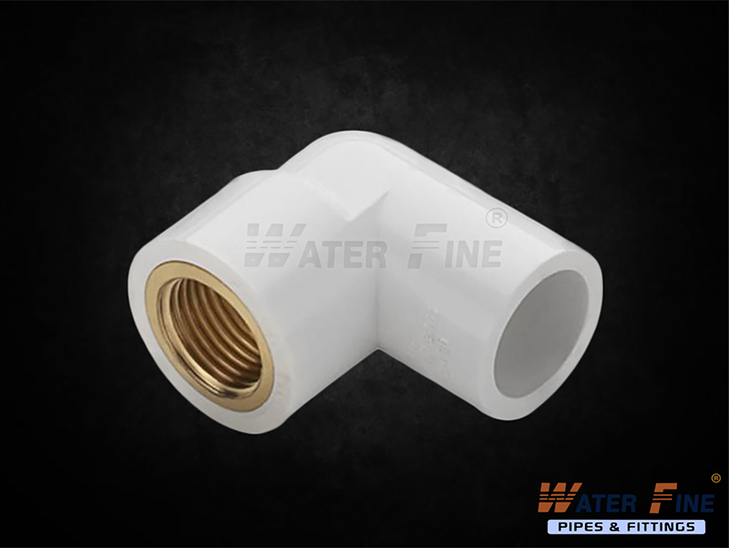 Upvc Brass Elbow - 25mm, White | 90 Degree Bend Angle, Female Connection Type, High Adhesion And Excellent Bonding For Optimal Liquid Flow