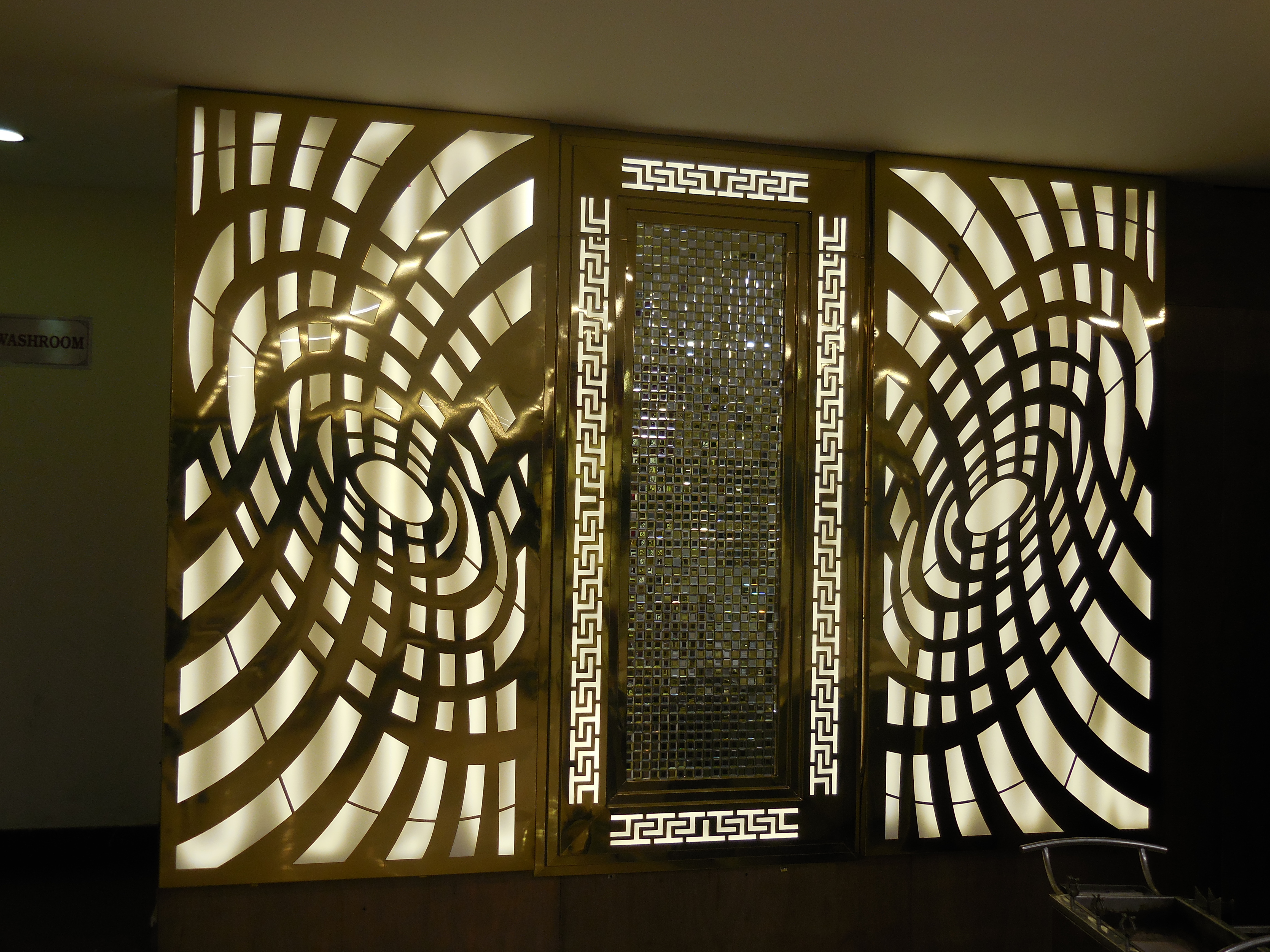 High Quality Pvd Coated Finish Rose Gold Wall Panel