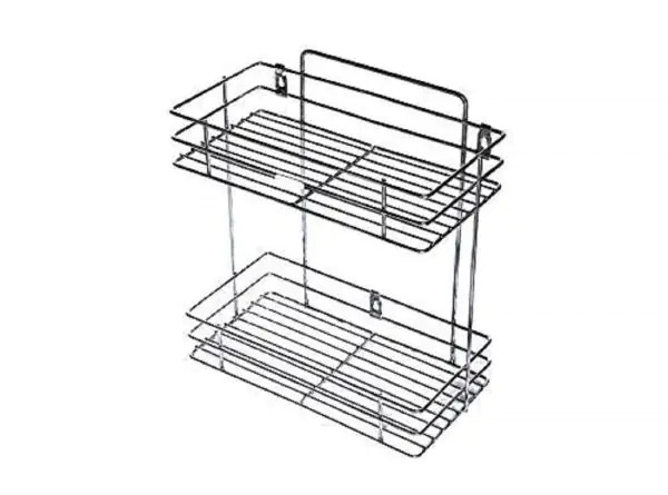 Multipurpose Wall Mounted Storage Rack - Stainless Steel , Rust And Corrosion Resistant With Maximized Space Solution For Utensil Organization
