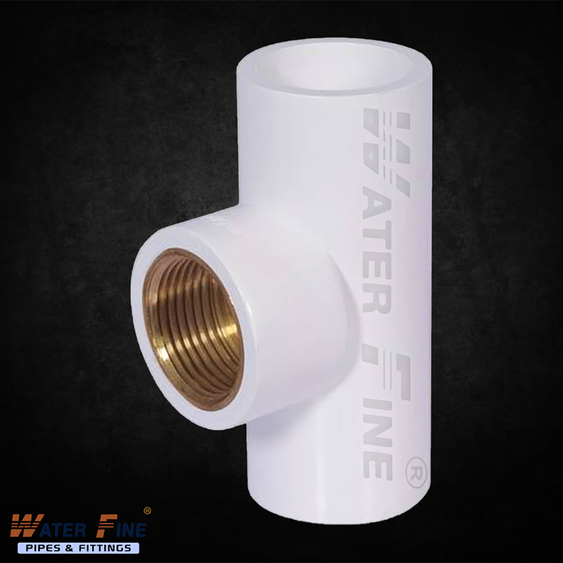 Upvc Brass Tee - 25mm Diameter, White Color | Female Connection Type, Easy Installation, Astm Standard