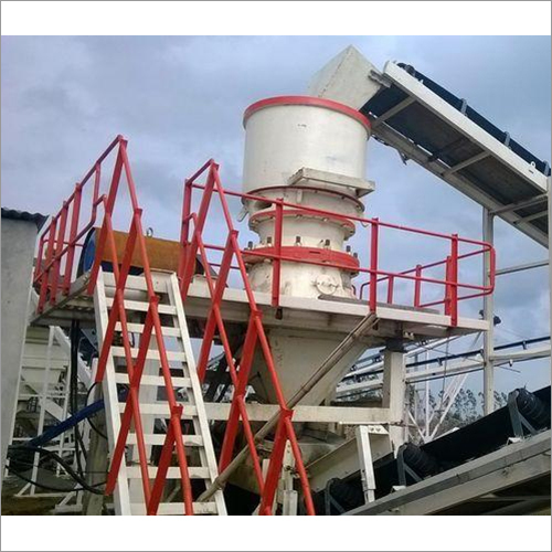 हाइड्रोलिक कोन क्रशर मशीन क्षमता: 100Tph - 350Tph Tph T/Hr
