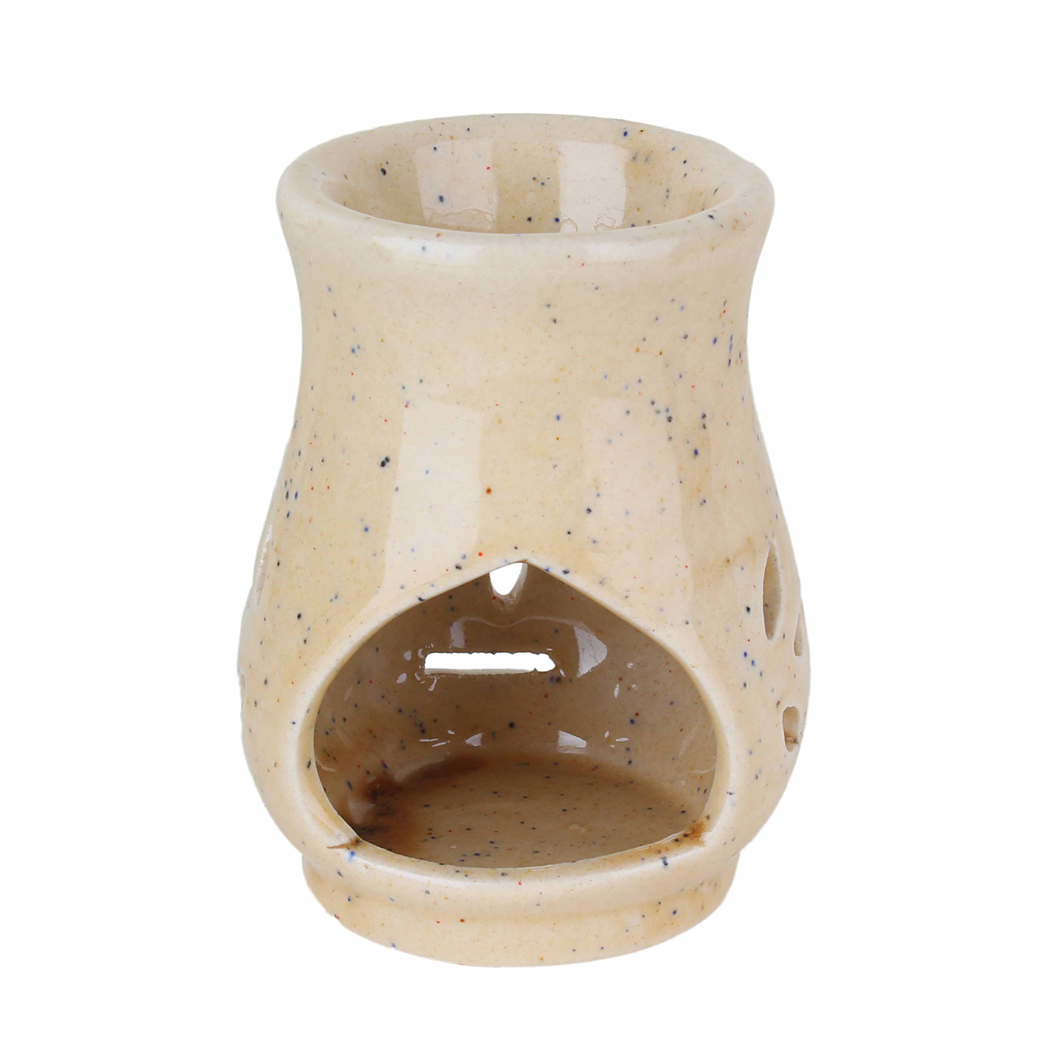 Asian Aura Ceramic Aromatic Oil Diffuser With 2 Oil Bottles Aa-cb-0031b