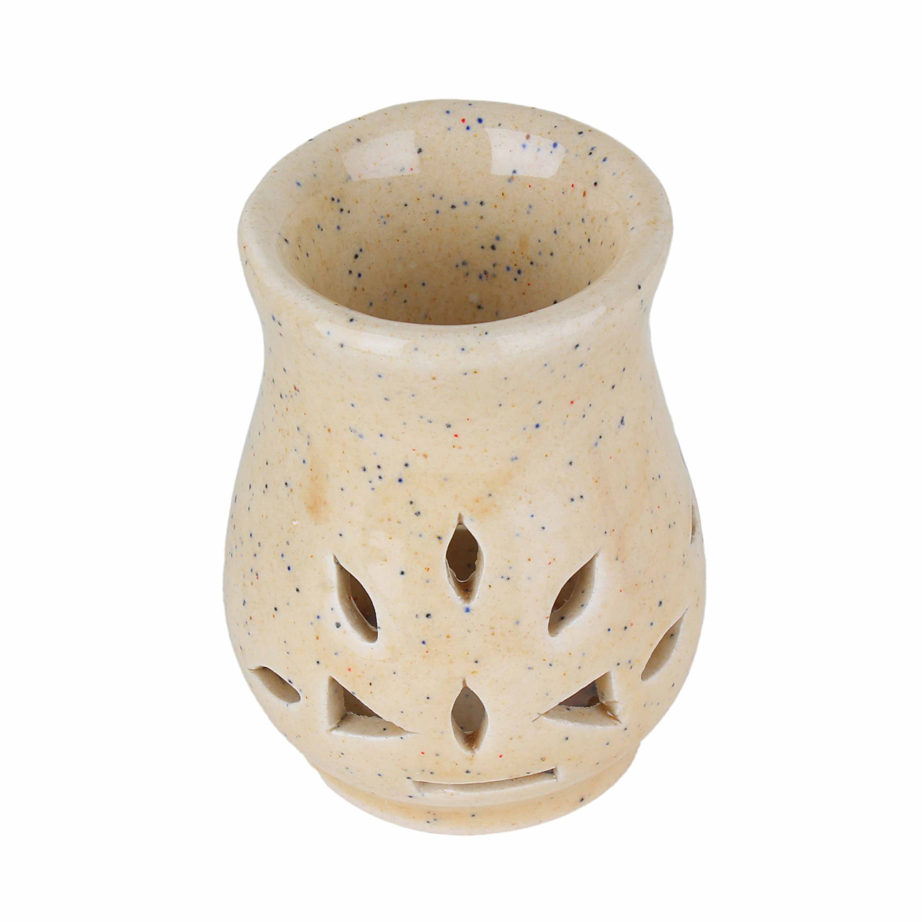 Asian Aura Ceramic Aromatic Oil Diffuser With 2 Oil Bottles Aa-cb-0031b