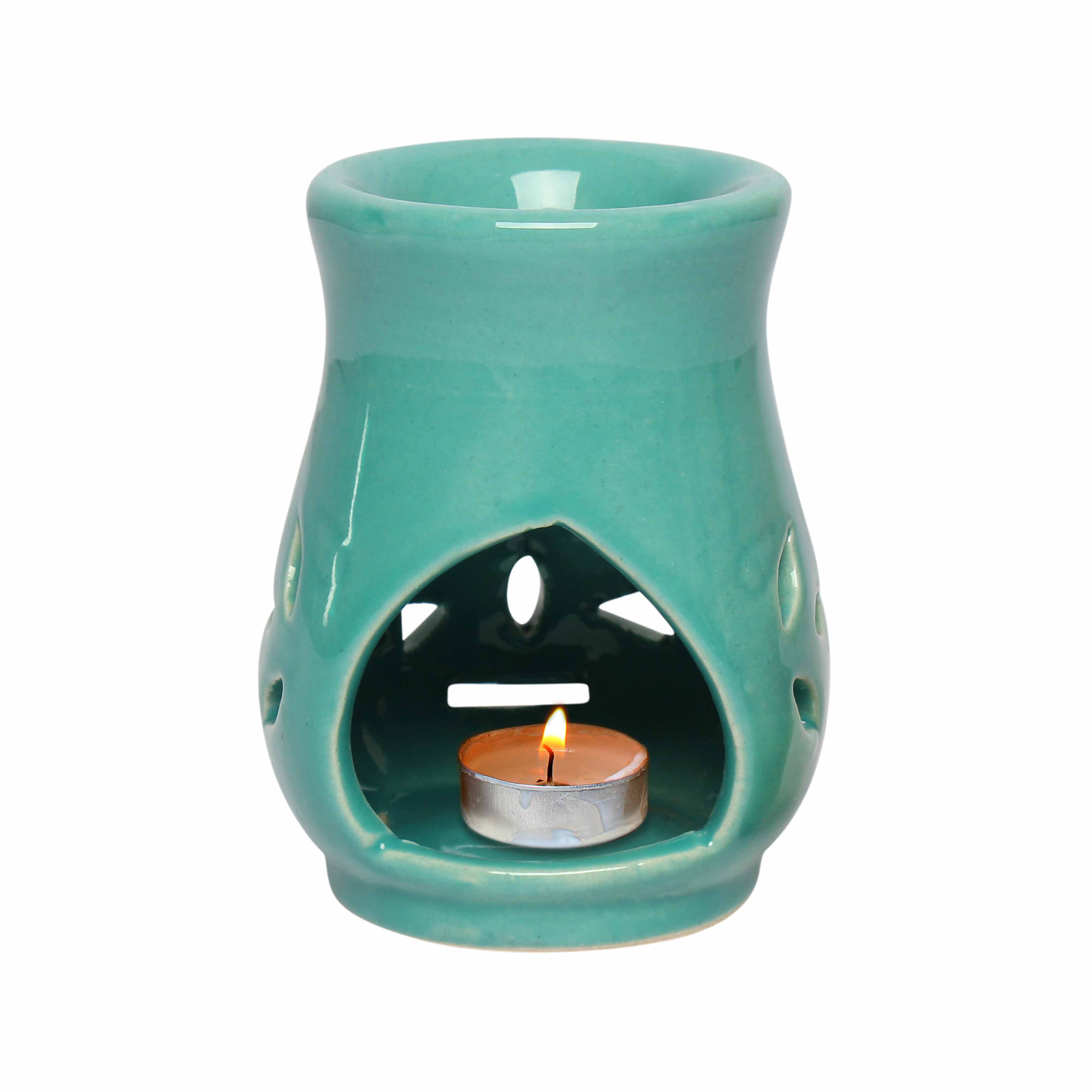 Asian Aura Ceramic Aromatic Oil Diffuser - 10ml Aroma Oil, Long Lasting Fragrance | Stress Relief, Home & Office Use, Unique Aesthetic Design