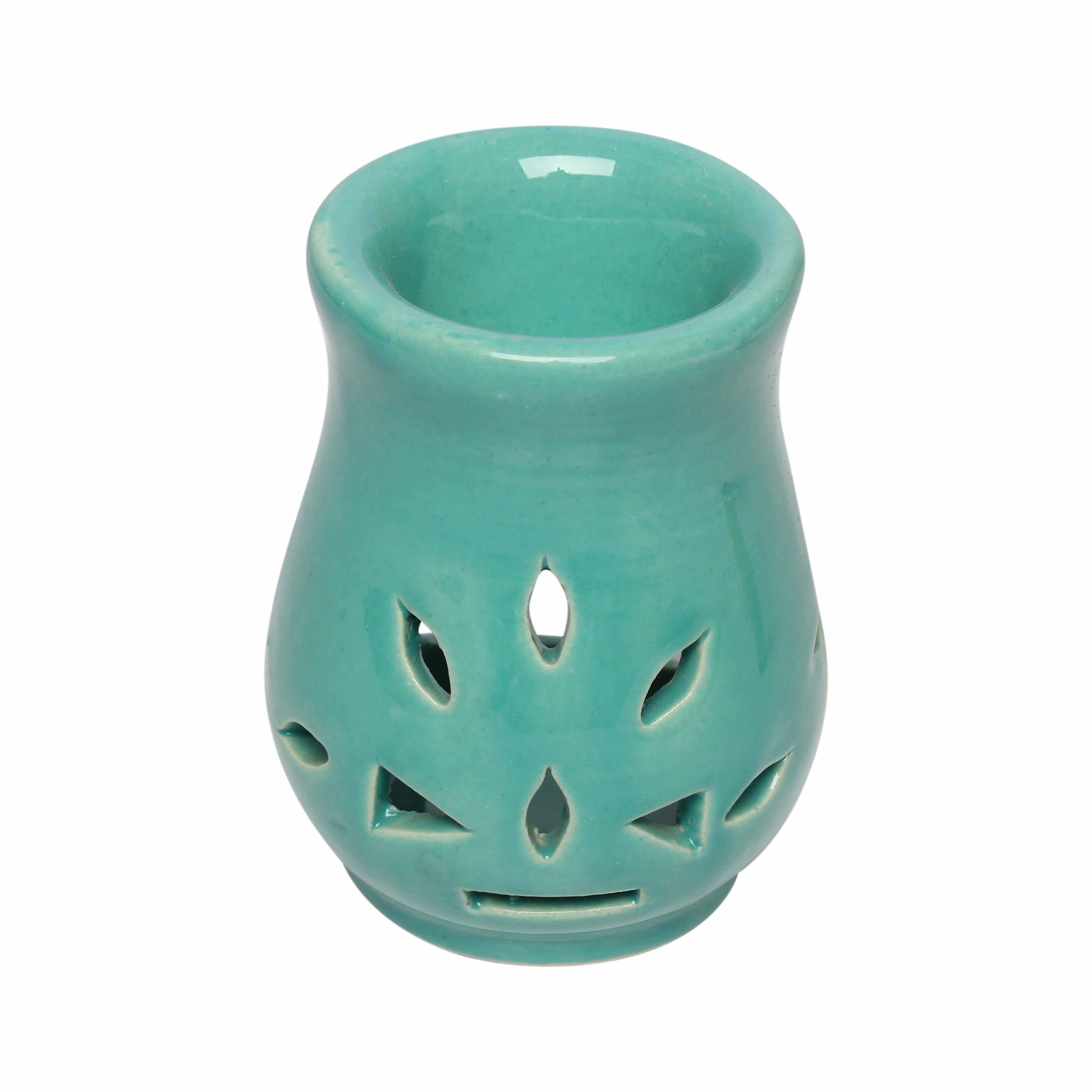 Asian Aura Ceramic Aromatic Oil Diffuser - 10ml Aroma Oil, Long Lasting Fragrance | Stress Relief, Home & Office Use, Unique Aesthetic Design