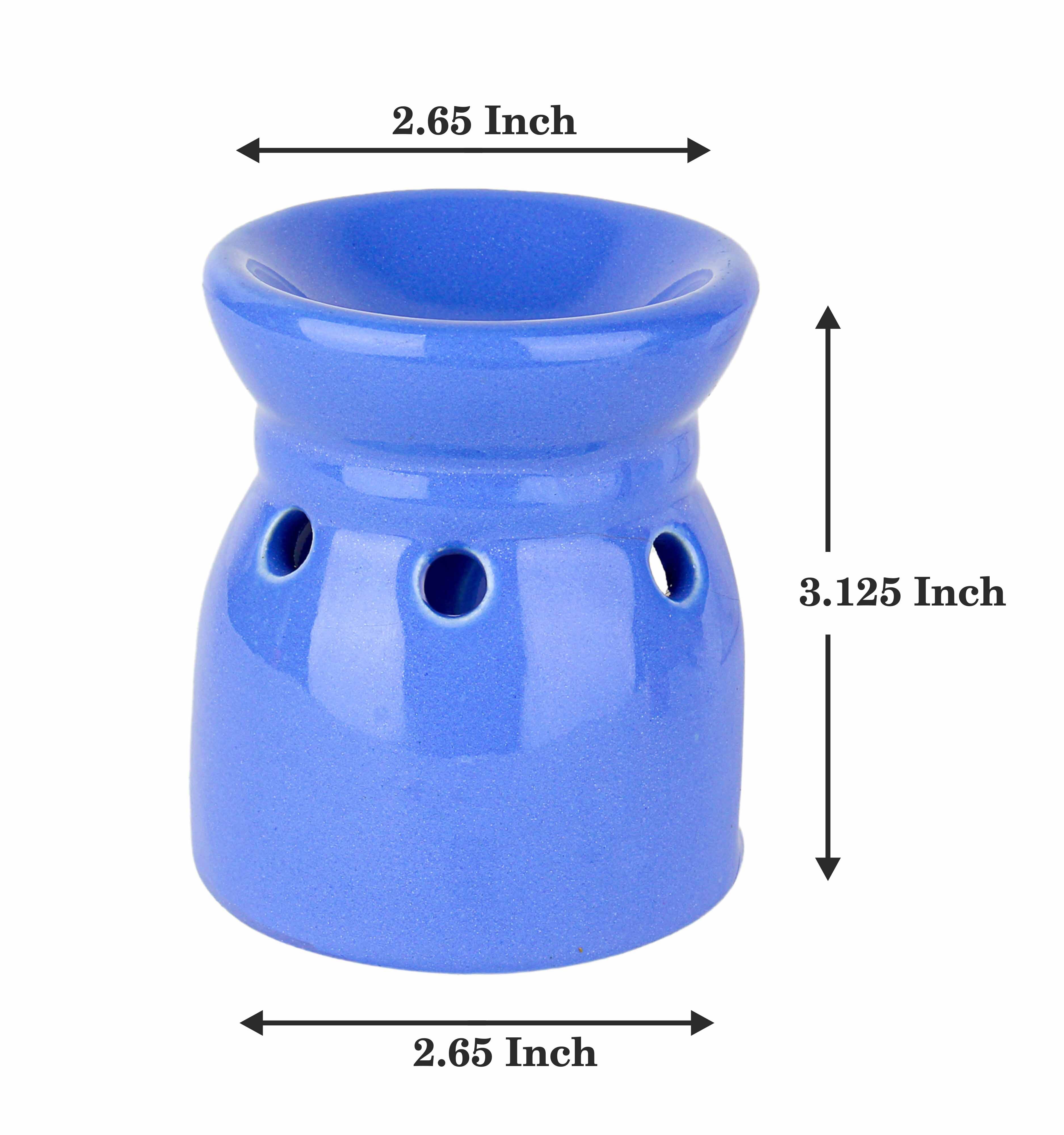 Asian Aura Ceramic Aromatic Oil Diffuser With 2 Oil Bottles Aa-cb-0032b