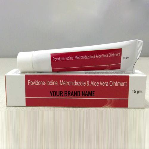 Povidone आयोडीन Metronidazole और मुसब्बर वेरा मरहम