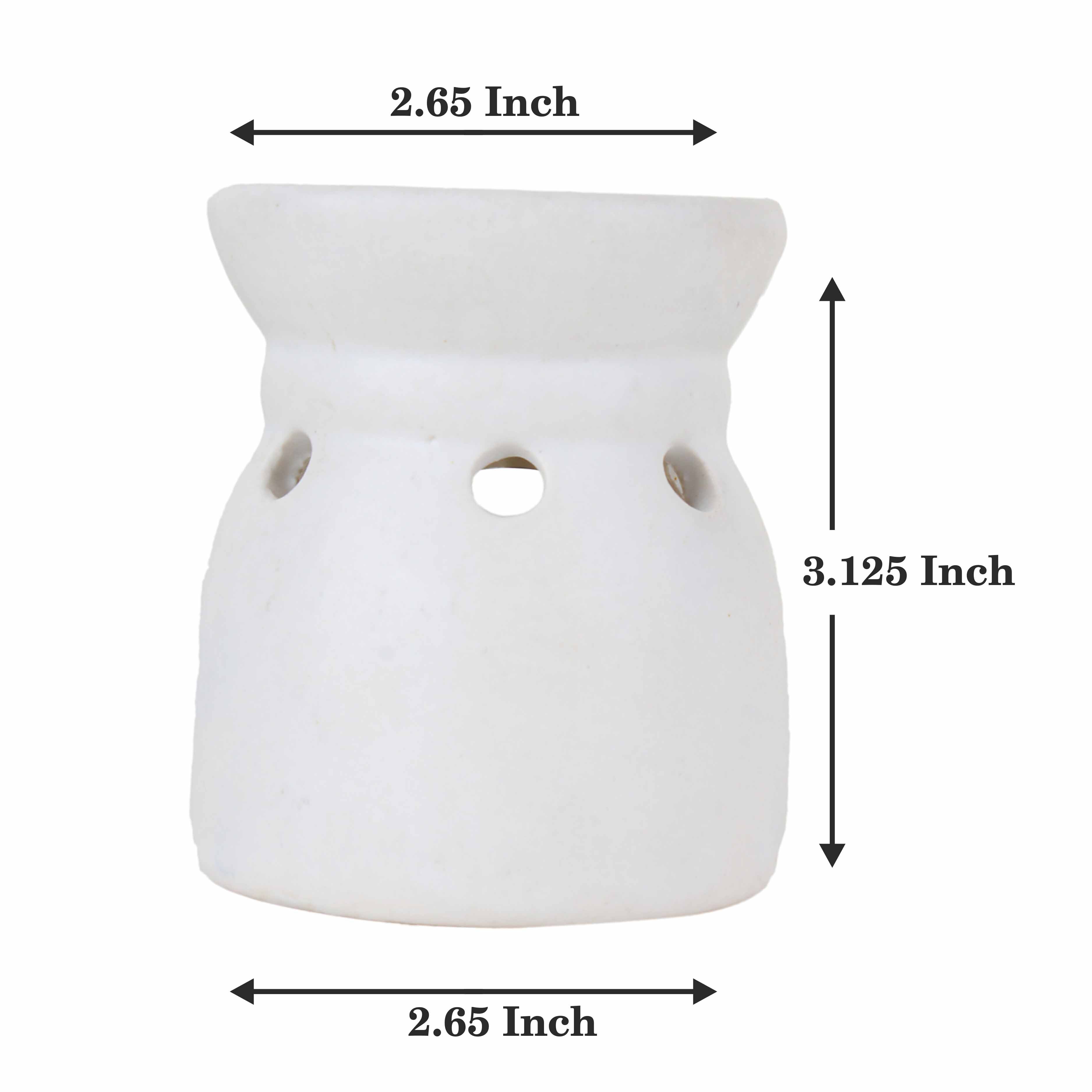 Asian Aura Ceramic Aromatic Oil Diffuser With 2 Oil Bottles Aa-cb-0032w