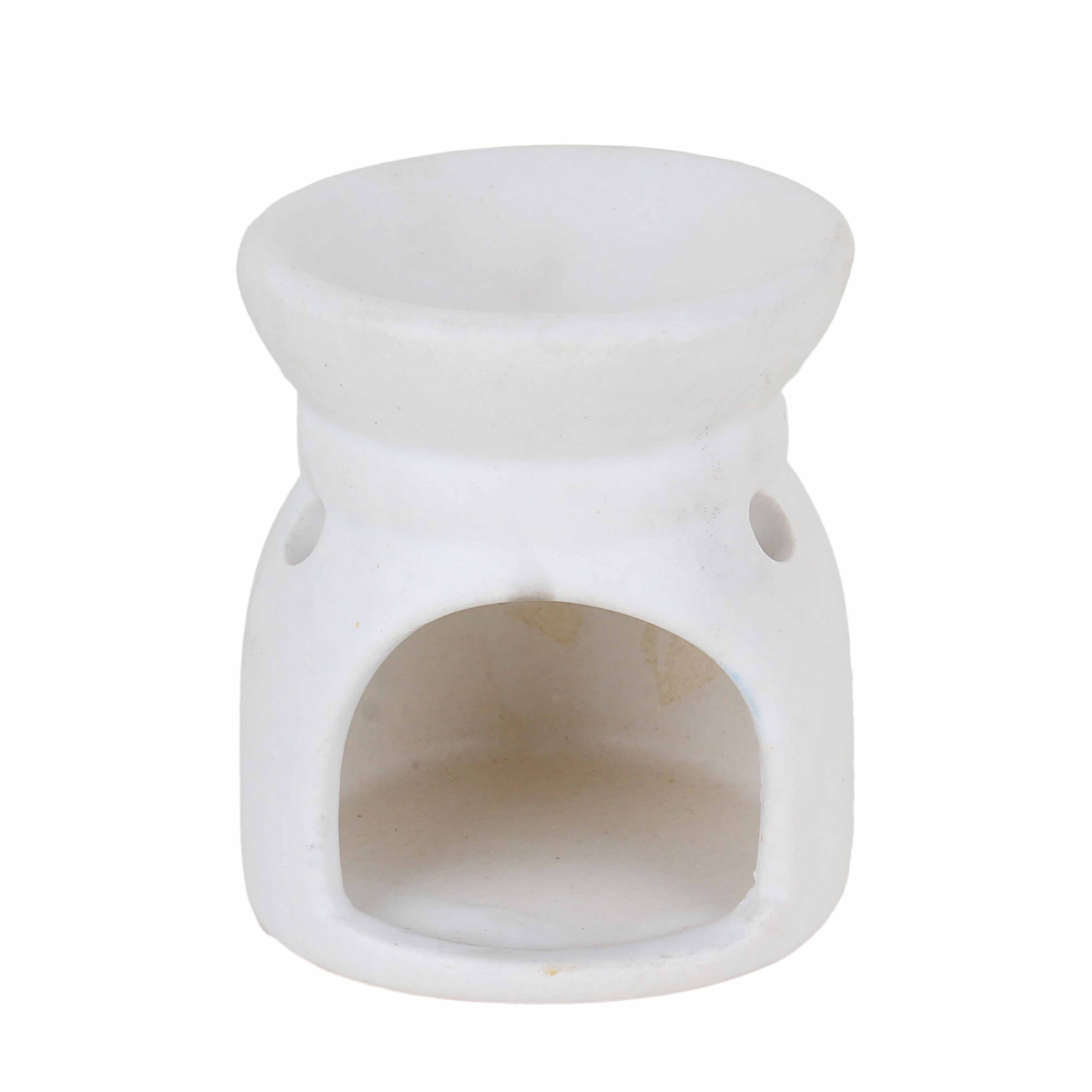 Asian Aura Ceramic Aromatic Oil Diffuser With 2 Oil Bottles Aa-cb-0032w