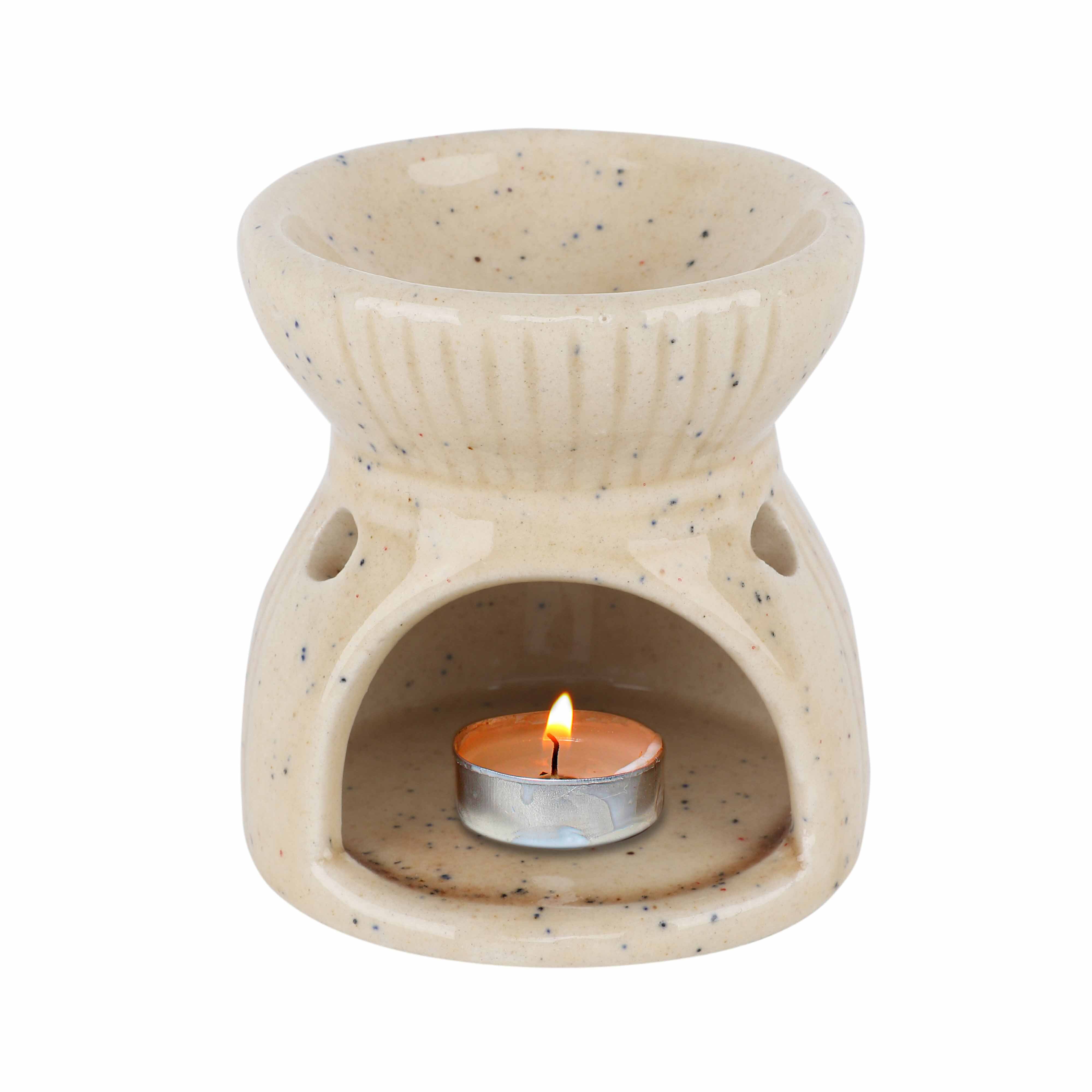 Asian Aura Ceramic Aromatic Oil Diffuser With 2 Oil Bottles Aa-cb-0035b