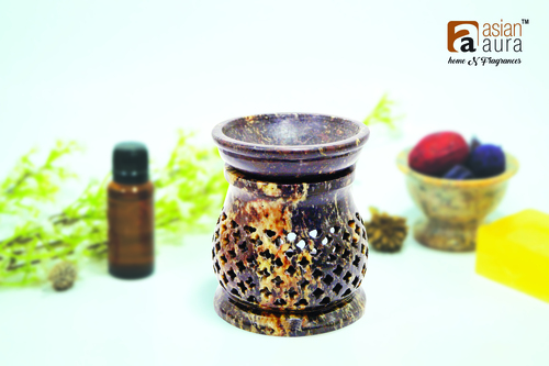 Asian Aura सिरैमिक एरोमैटिक ऑयल डिफ्यूज़र 2 ऑयल बॉटल Aa-cb-0038 के साथ
