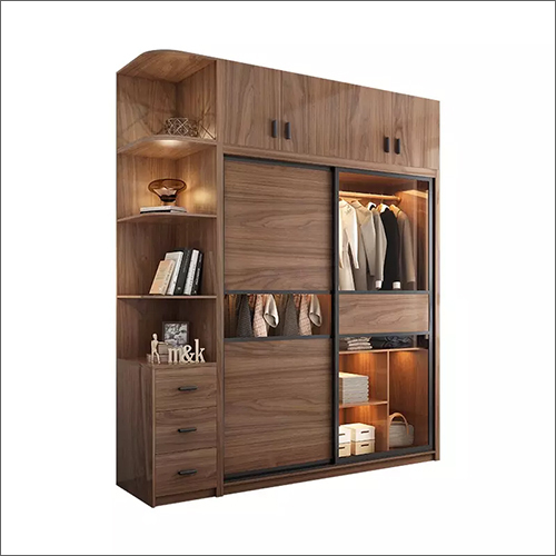 Machine Made Wooden Sliding Wardrobe