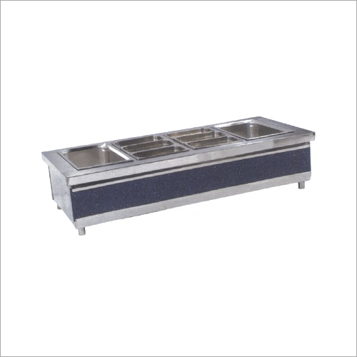 Silver Kitchen Display Counter