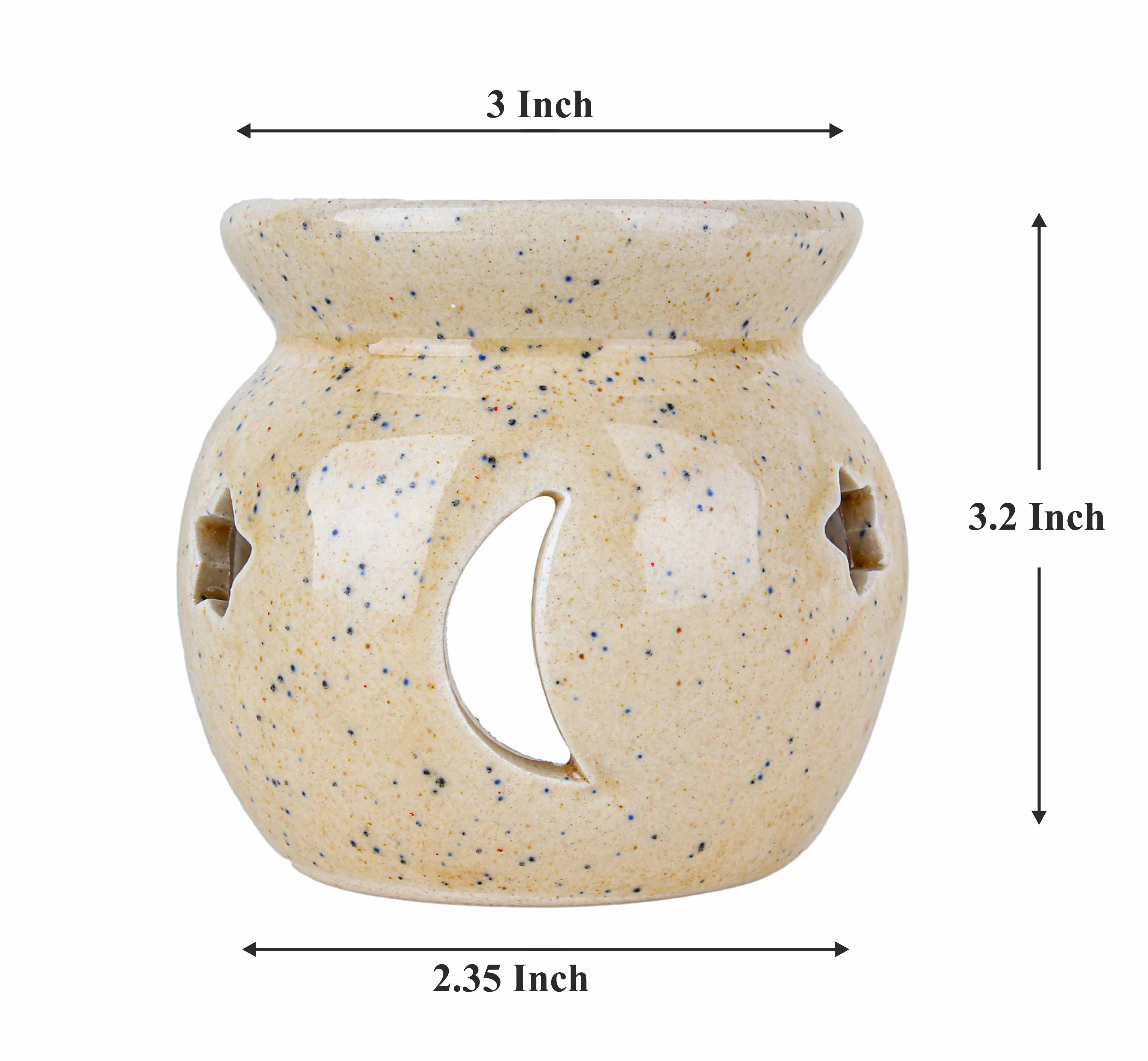 Asian Aura Ceramic Aromatic Diffuser - 10ml , Long Lasting Fragrance For Home And Office, Aesthetic Design For Personal Care And Daily Use