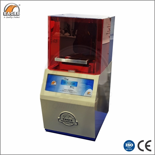 नीला और ग्रे 3 डी प्रिंटर