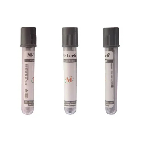 Gray Color Fluoride Non Vacuum Blood Collection Tubes