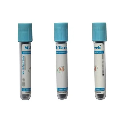 Sky Blue Color Sodium Citrate Non Vacuum Blood Collection Tubes