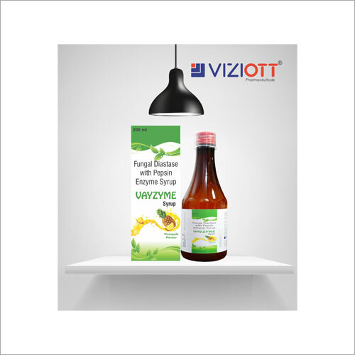 Fungal Diastase With Pepsin Enzyme Syrup - Liquid Formula, Effective for Acid Indigestion and Digestive Disorders, Preventative Packaging, Suitable for All