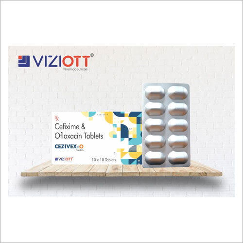 Cefixime And Ofloxacin Tablets - Antibiotic Combination for Bacterial Infections, General Medicine, Suitable for All, Store in Cool & Dry Place