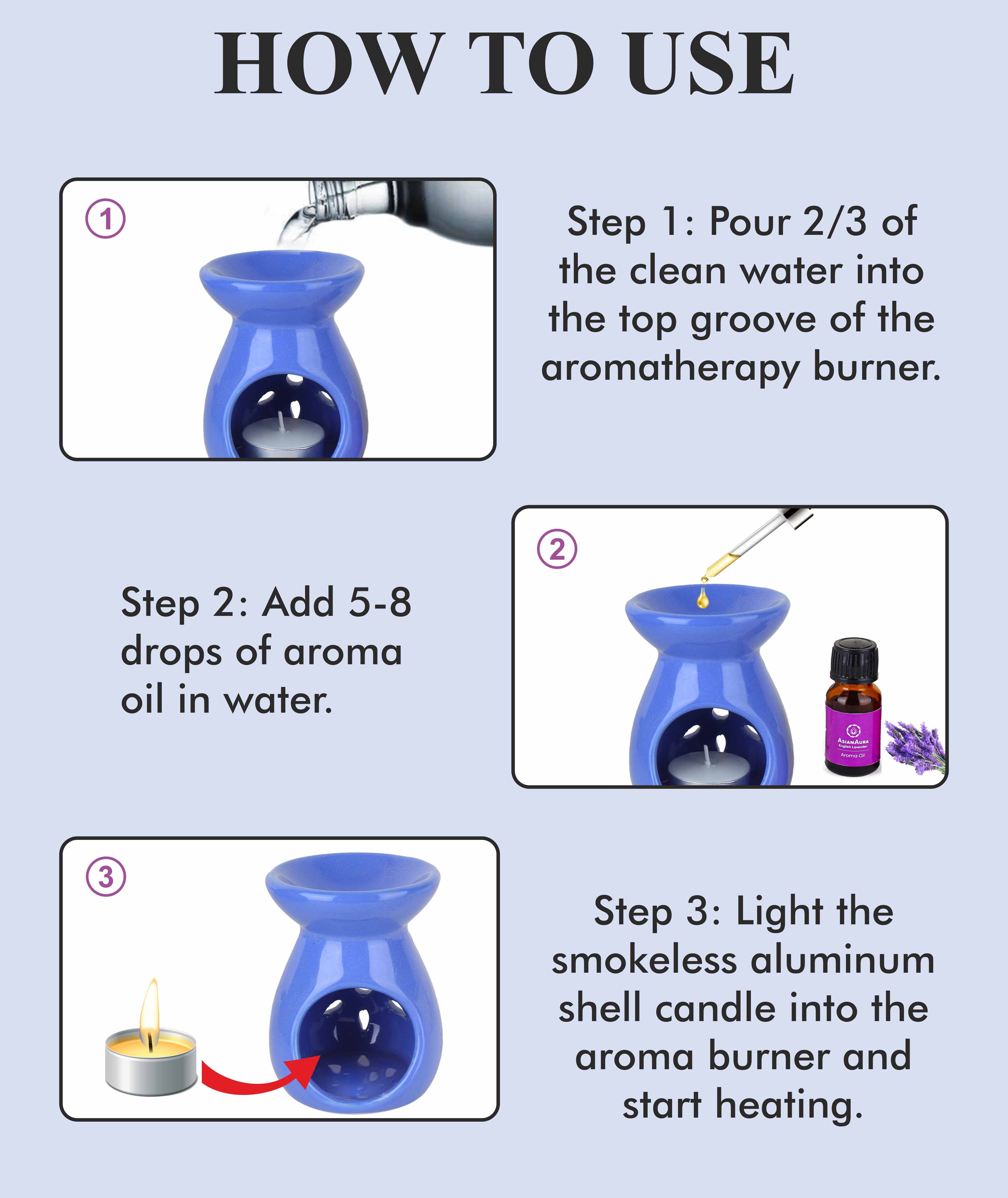 Ceramic Aromatic Diffuser Aa-cb-0045blue - Brand Name: Asian Aura