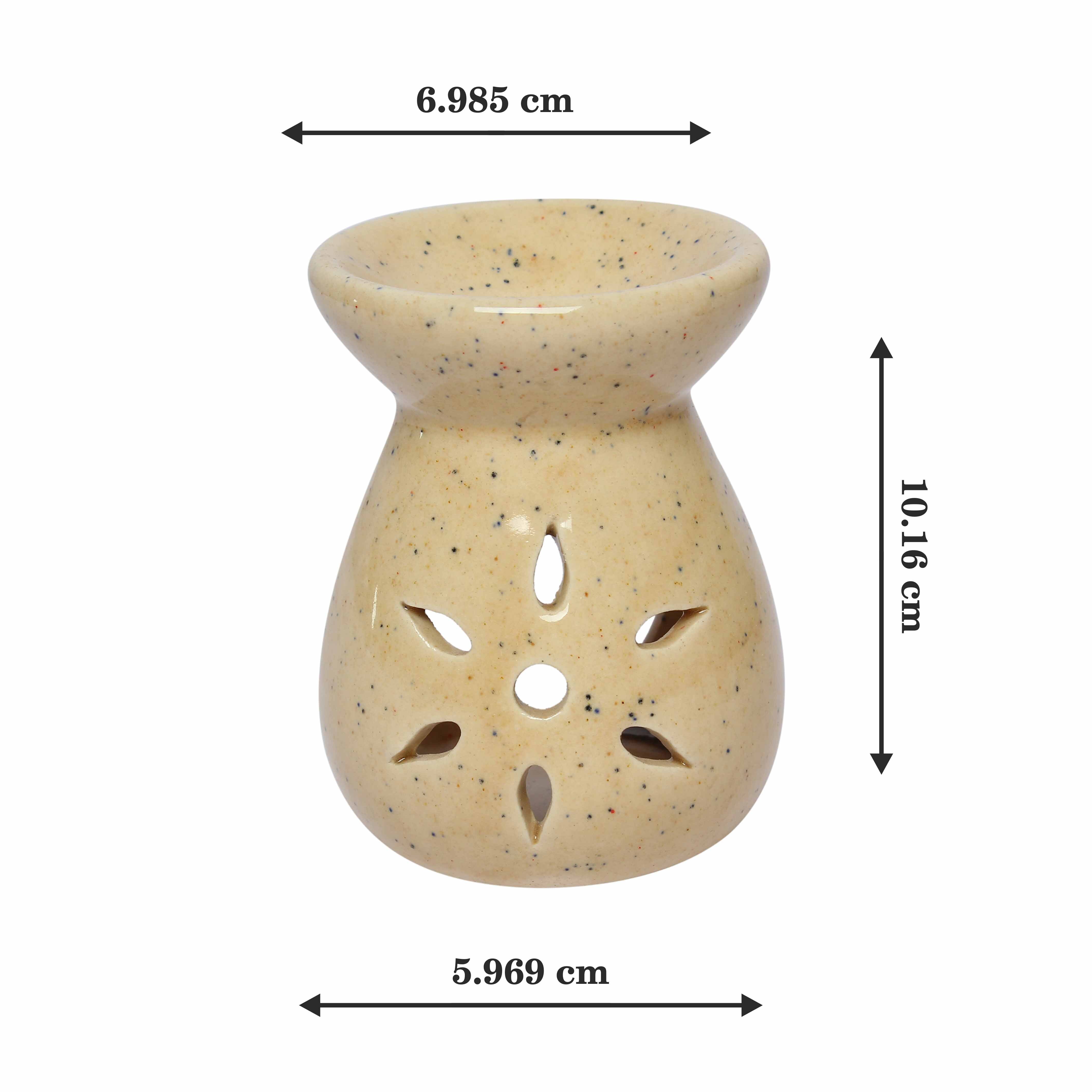 Asian Aura Ceramic Aromatic Oil Diffuser - 10ml Capacity | Long-lasting Fragrance, Unique Design, Ideal For Home & Office