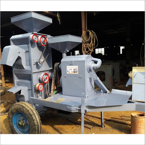 सेमी-ऑटोमैटिक मिनी राइस मिल स्मॉल ट्रॉली