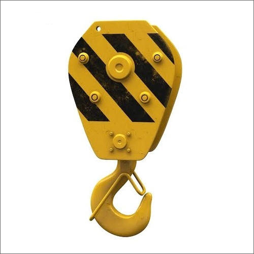 Crane Hook Block - Selected Grade Steel Enclosure Housing, Various Pulleys, Industrial Usage | Essential Assembly for Efficient Load Lifting