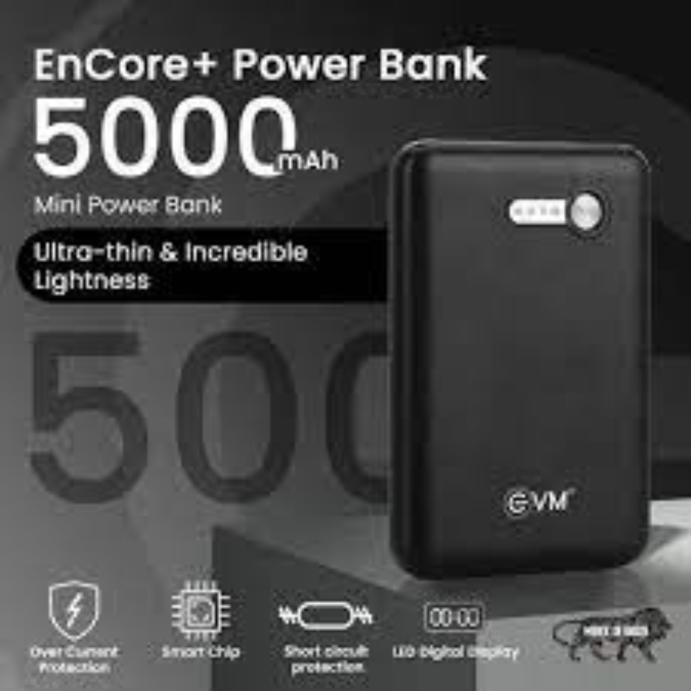 Evm Encore Plus Power Bank 5000mah Evm P0022