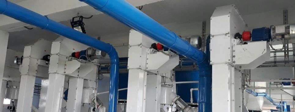 Silver Bucket Elevator