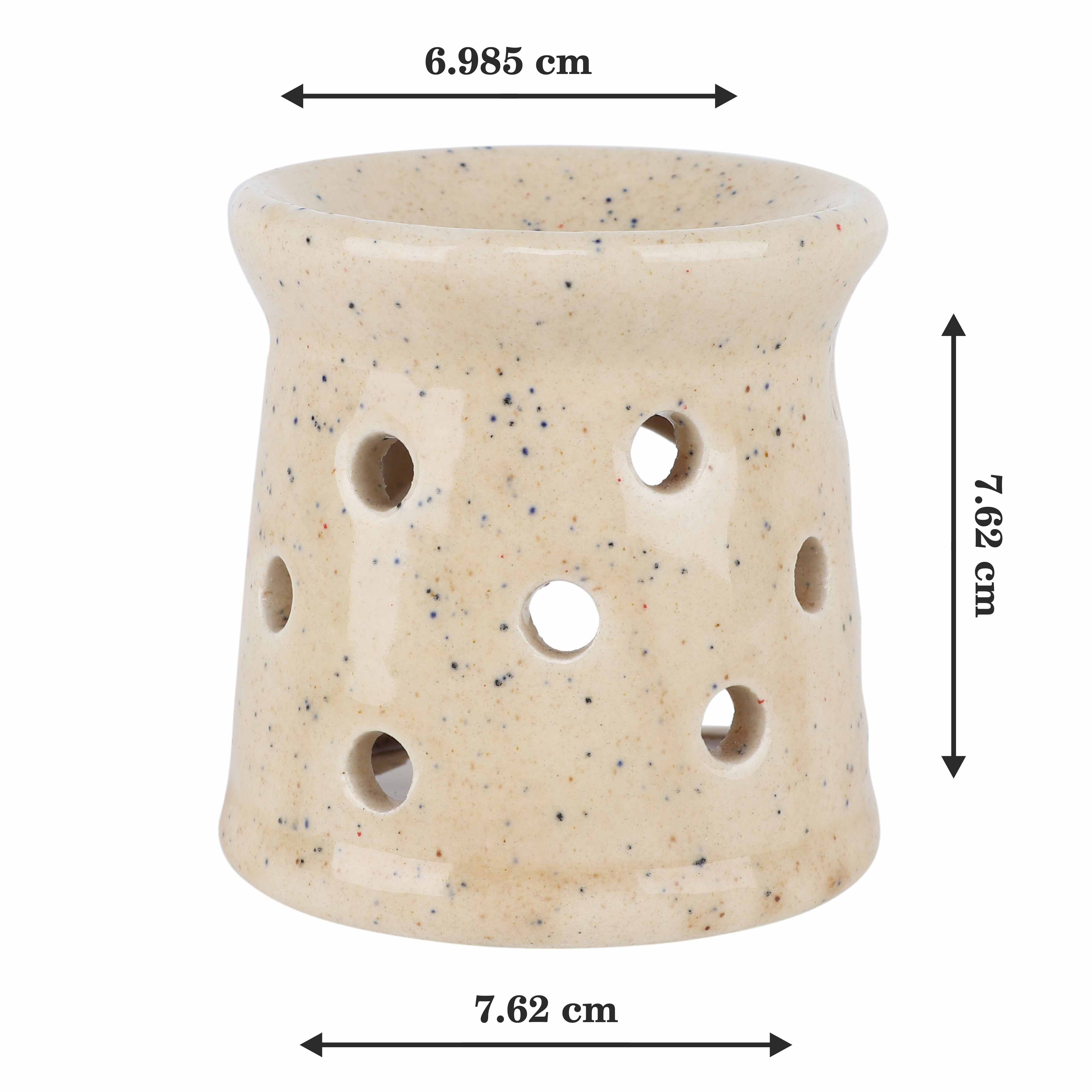 Asian Aura Ceramic Aroma Oil Diffuser - 10ml Aroma Oil Capacity | Unique Design, Long Fragrance, Stress Relief, Ideal For Daily Use