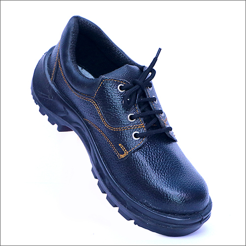 Men Black Leather Flat Boot - Leather Upper, Pu Sole | Steel Toe, Unisex, Sizes 6-10