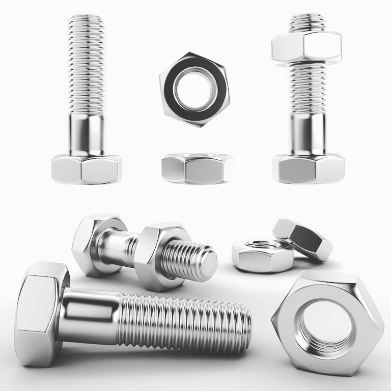 Stainless Steel Hex Nut - Grade 202, 304, 316 | Painted Surface, Silver Color, Industrial Fastening Solution