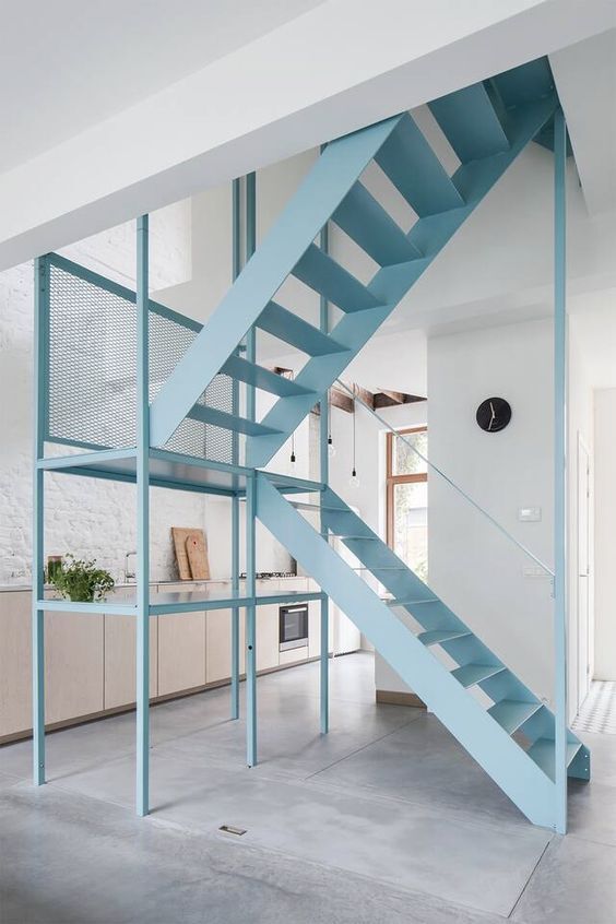 Cast Iron Railing - Color: Black White Blue Green