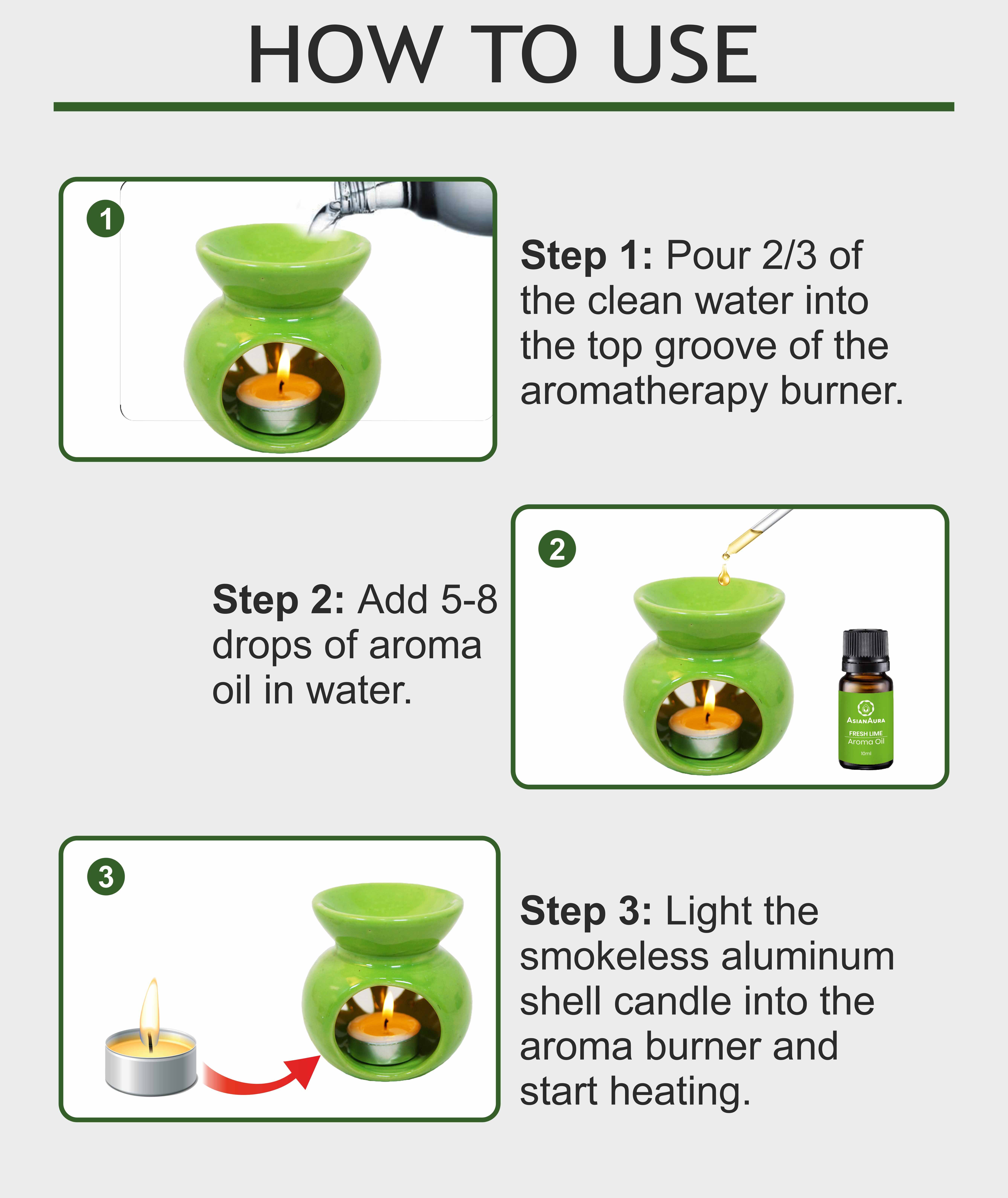 Asian Aura Basic Oil Bottle Set 10ml Aroma Oil Set Of 6 Gender: Male