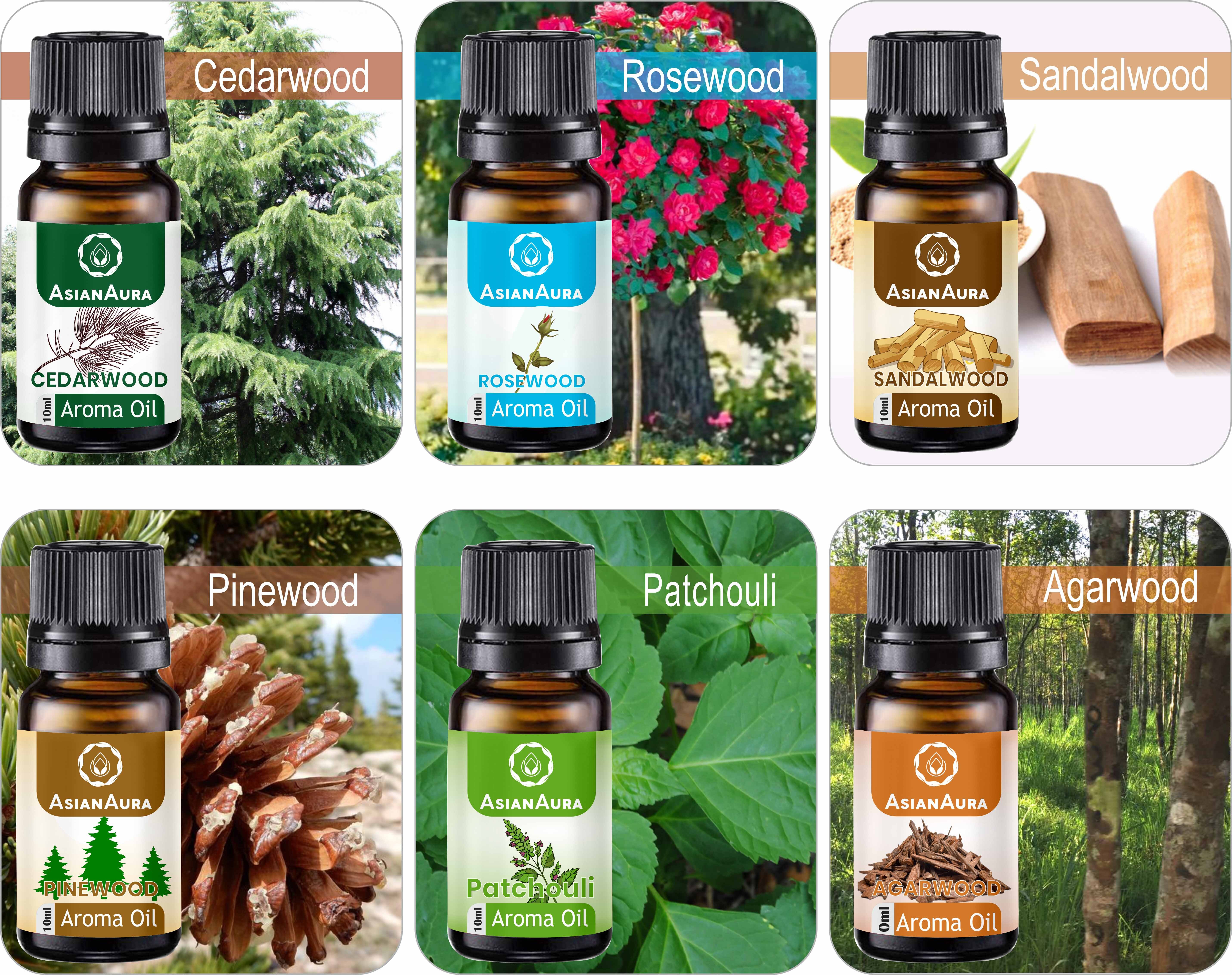 (Woody Combo) Aroma Oil Set/6