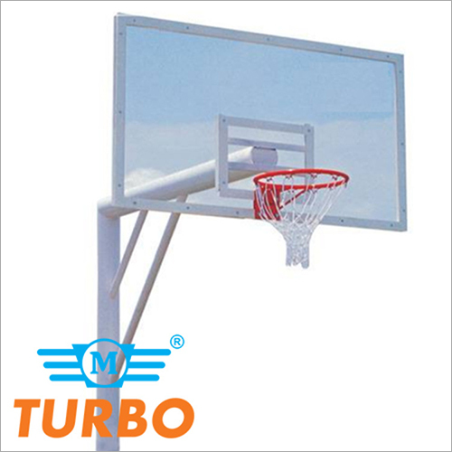 White Mtgp 05 Basketball Post Fixed Regular  (6 Round Pipe)