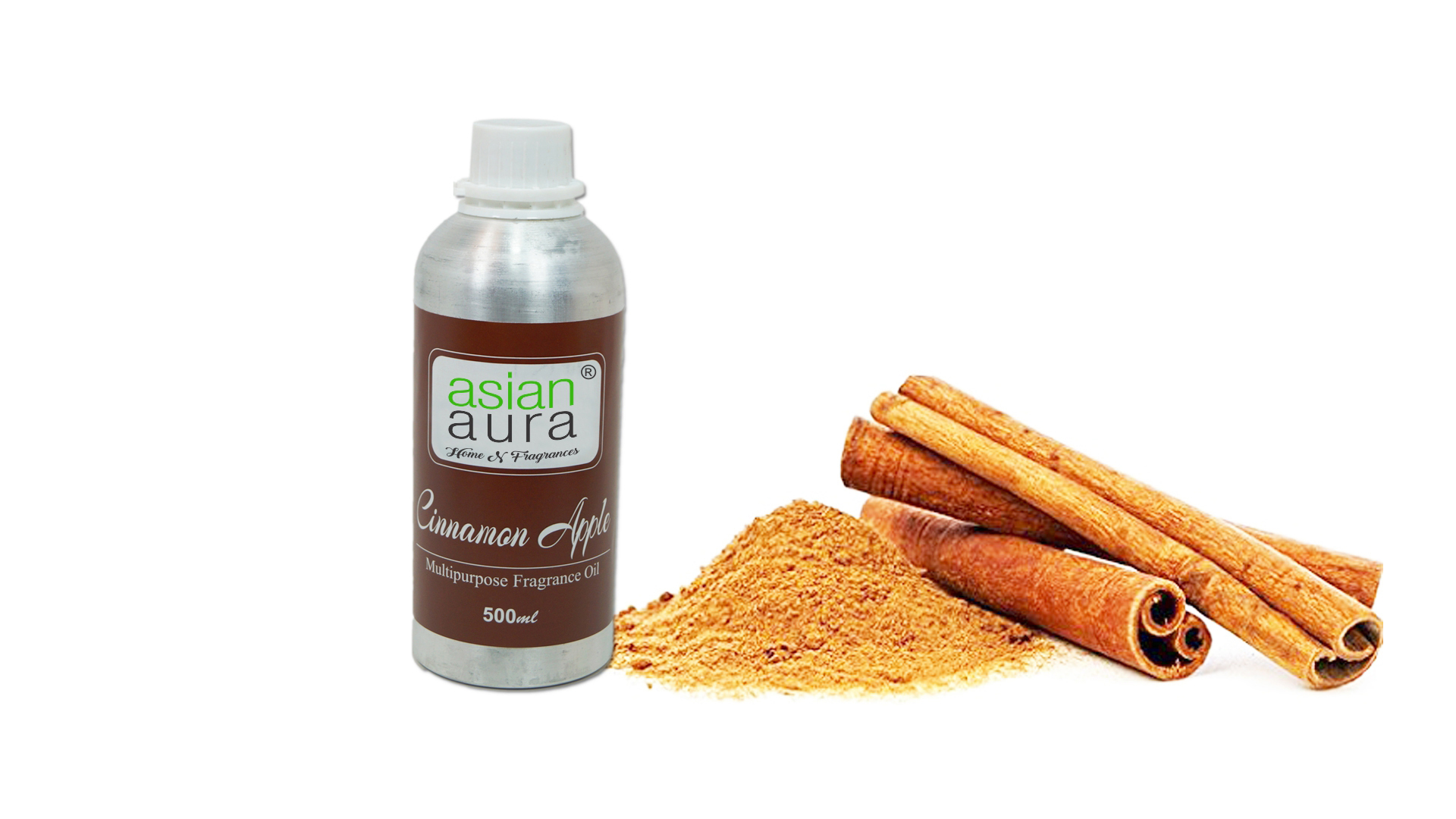 (Cinnamon Apple) 100ml Aroma Oil - Brand Name: Asian Aura