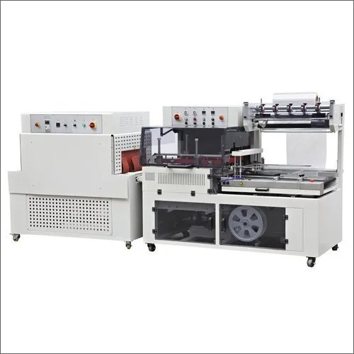 Automatic L Sealer With Tunnel Machine - 3 Phase, 20-25 Pcs/min Speed, 12 Kw Power | White, Electric Driven, Automatic Function, New Condition, 500-1000 Pouch Capacity