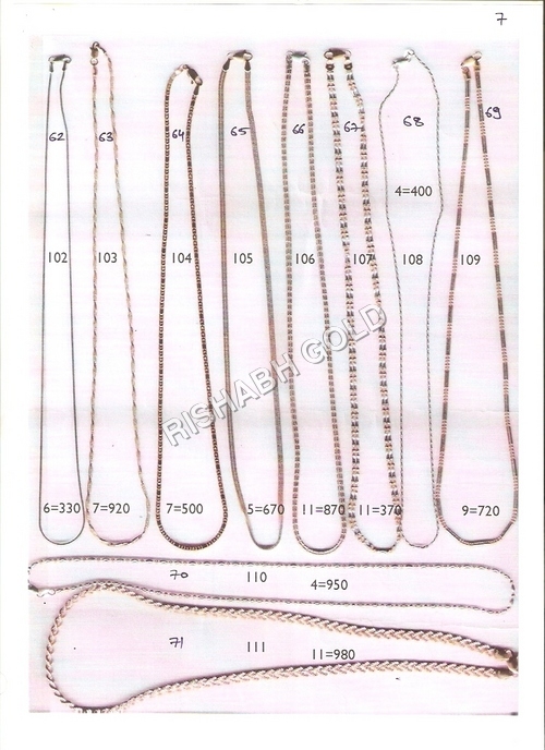 फैंसी गोल्ड चेन जेंडर: महिलाएं