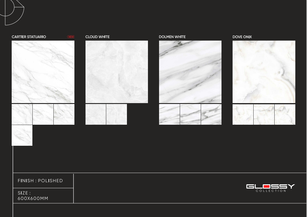 Porcelain Glossy Vitrified Tile