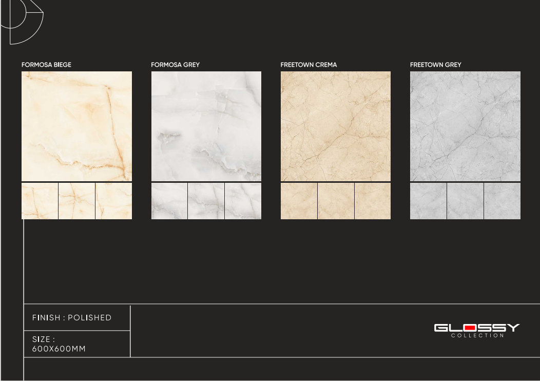Porcelain Glossy Vitrified Tile