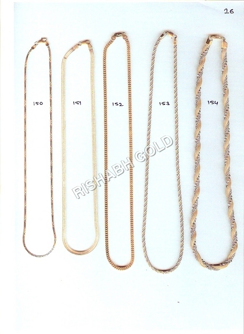 प्योर गोल्ड चेन सेट जेंडर: पुरुषों के लिए