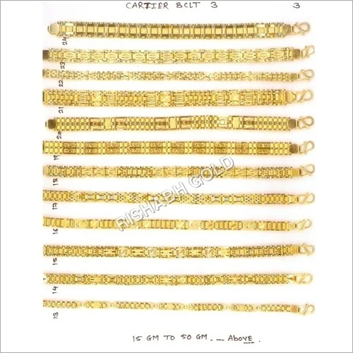 वेडिंग मेन्स गोल्ड फैंसी ब्रेसलेट