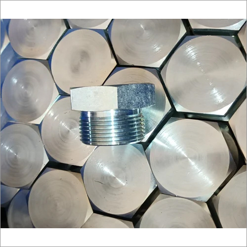 Hexagonal Stop Plug - Stainless Steel, Size 1/4" To 2", Golden Color | Industrial Usage, Specification Coating Zink