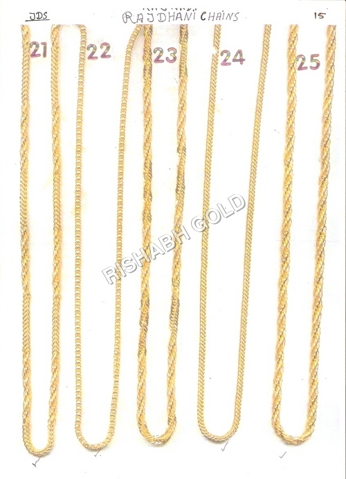 शुद्ध राजधानी गोल्ड चेन जेंडर: महिलाओं के लिए