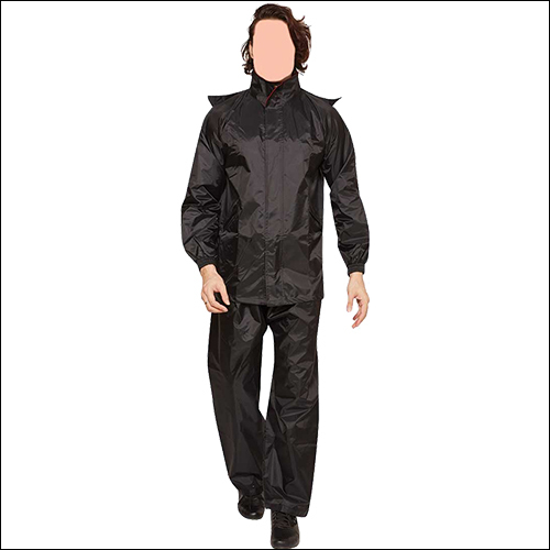 ब्लैक क्लासिक लूज़ जेंट्स रेनसूट