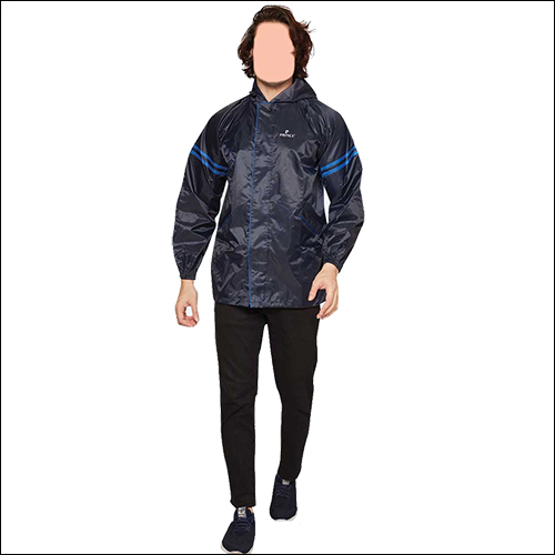 ब्लू पॉपुलर जेंट्स रेन जैकेट