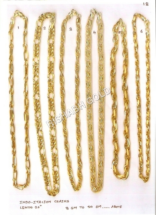 इंडो इटैलियन गोल्ड नेक चेन जेंडर: महिलाएं