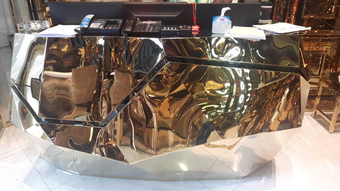 Silver Steel Reception Table