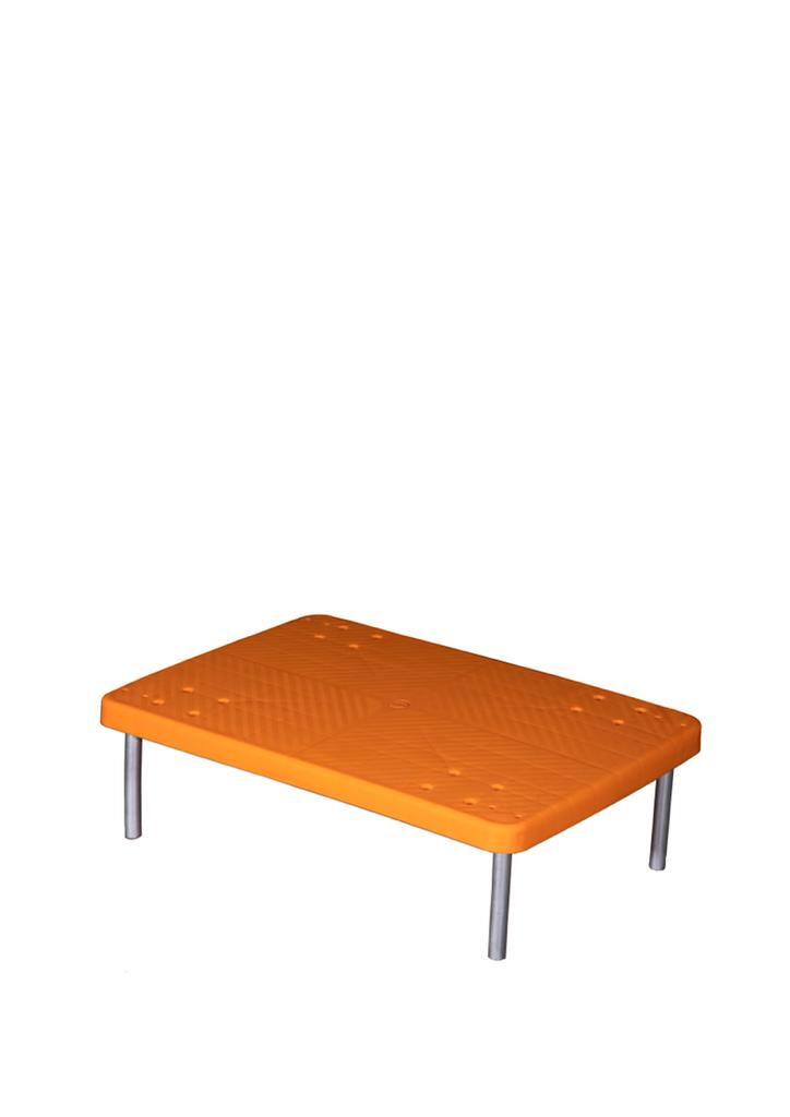 Orange Plastic Rack Trolley
